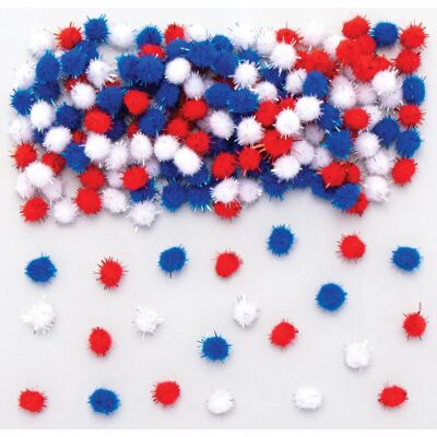 Pompon autocollanti con Glitter per la Coronazione del Re - Accessori Creativi Pompon autocollanti con Glitter per la Coronazione del Re - Accessori Creativi