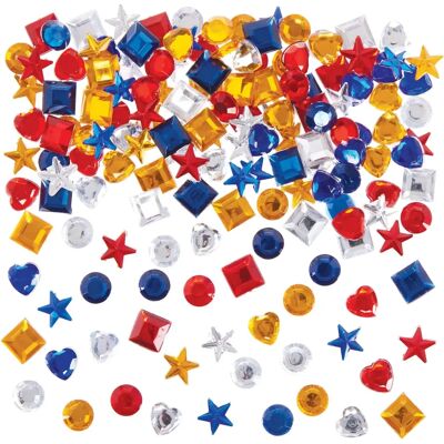 Bijoux en acrylique autocollants - Pack de 300 Bijoux en acrylique autocollants - Pack de 300