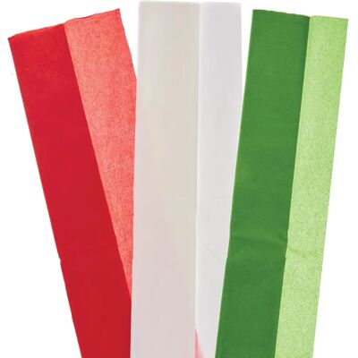 Krepppapier Kerstmis - 9 stuks Krepppapier Kerstmis - 9 stuks