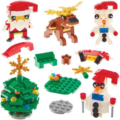 Onbekend Model Kerstmis Bouwstenen - 4 Ontwerpen Onbekend Model Kerstmis Bouwstenen - 4 Ontwerpen