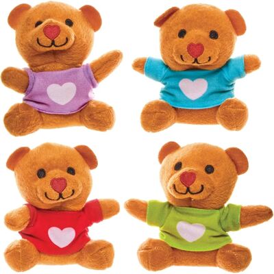 Baker Ross Ositos de Peluche Corazón - Paquete de 4 Baker Ross Ositos de Peluche Corazón - Paquete de 4