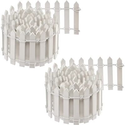 Rouleaux de Clôture à Piquets Blancs Miniature - Fournitures d'artisanat Rouleaux de Clôture à Piquets Blancs Miniature - Fournitures d'artisanat