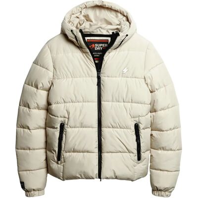 Superdry Sportliche Steppjacke (M5011827A) - beige/weiß Superdry Sportliche Steppjacke (M5011827A) - beige/weiß