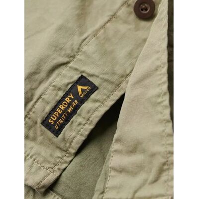 Superdry Militær Overskjorte (M4010729A) - lys khaki grøn Superdry Militær Overskjorte (M4010729A) - lys khaki grøn