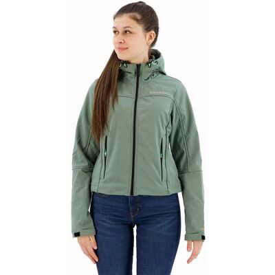Superdry W5011656A Grøn softshelljakke - Casual Superdry W5011656A Grøn softshelljakke - Casual