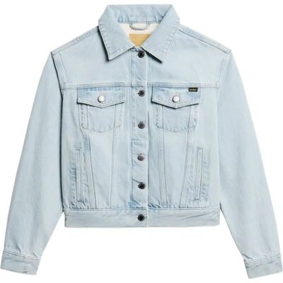Superdry Bestickter Denim Trucker Jacke - Jacke Superdry Bestickter Denim Trucker Jacke - Jacke