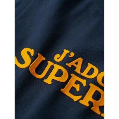 Superdry W6011834A Navy ärmlös T-shirt - Lässig Superdry W6011834A Navy ärmlös T-shirt - Lässig