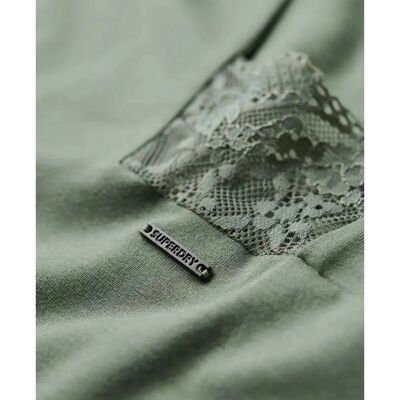 Superdry Modell - Eng anliegendes Viskose-Midikleid Superdry Modell - Eng anliegendes Viskose-Midikleid