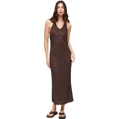Superdry Maxikleid - Baumwollmischung, Halsausschnitt mit Halter, Ärmellos Superdry Maxikleid - Baumwollmischung, Halsausschnitt mit Halter, Ärmellos