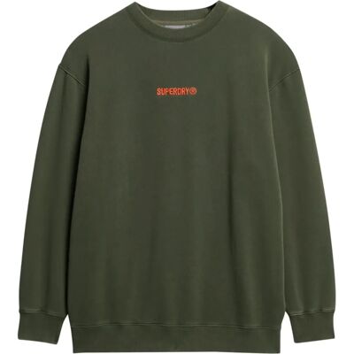 Superdry M2013734A Felpa Casual Verde Militare - Felpa Superdry M2013734A Felpa Casual Verde Militare - Felpa