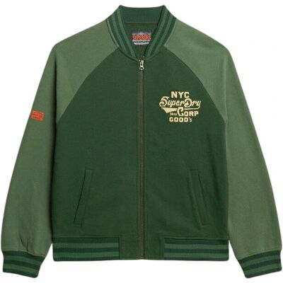 Superdry M2013778A Πράσινη μπουφάν bomber - Μπουφάν Superdry M2013778A Πράσινη μπουφάν bomber - Μπουφάν