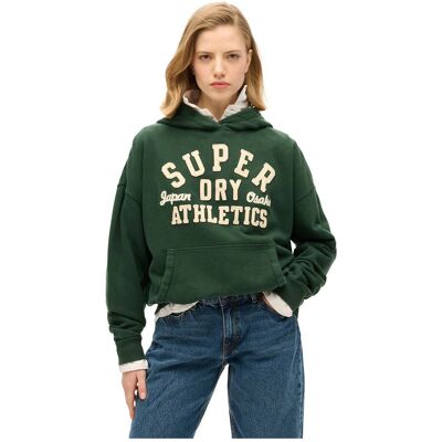 Superdry Sweat à Capuche Oversized - Vert Émail - Sweat à Capuche - Publicité Superdry Sweat à Capuche Oversized - Vert Émail - Sweat à Capuche - Publicité