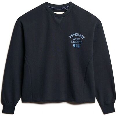 Superdry XL Eclipse Navy Loosen Fit Sweatshirt - Sweatshirt Superdry XL Eclipse Navy Loosen Fit Sweatshirt - Sweatshirt