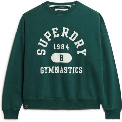 Superdry Modell Oversized Dunkelgrüner Sweatshirt - Sweatshirt Superdry Modell Oversized Dunkelgrüner Sweatshirt - Sweatshirt