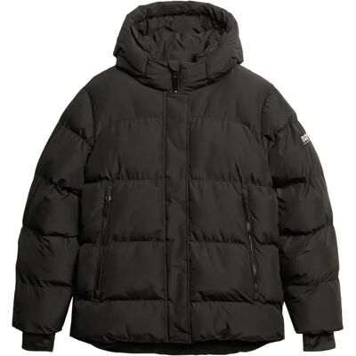 Superdry Damen Kapuzen 5 Baffle Sports Pufferjacke - Schwarz Superdry Damen Kapuzen 5 Baffle Sports Pufferjacke - Schwarz
