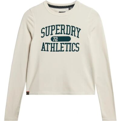 Superdry W6011962A Beige slim fit T-shirt - T-shirt Superdry W6011962A Beige slim fit T-shirt - T-shirt
