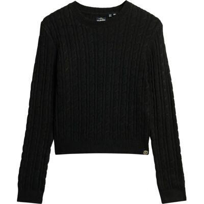 Superdry Fitted Cable Sweater - Sweater Superdry Fitted Cable Sweater - Sweater