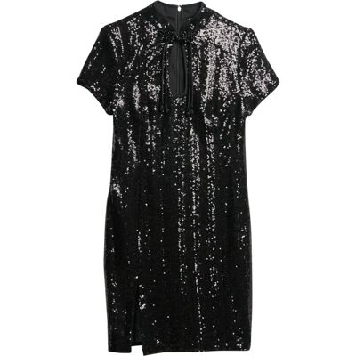 Mini Abito Paillettes Mandarin Superdry - Mini Abito Mini Abito Paillettes Mandarin Superdry - Mini Abito