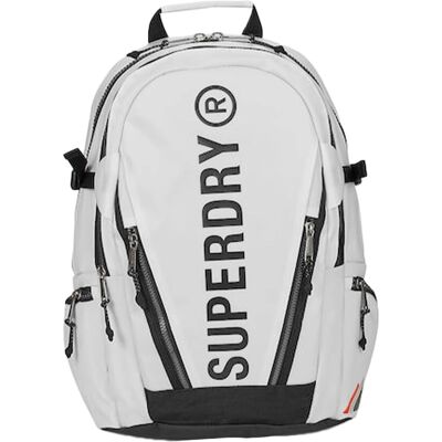 Superdry Zaino in Tela Bianca - Zaino Casual da Escursionismo Superdry Zaino in Tela Bianca - Zaino Casual da Escursionismo