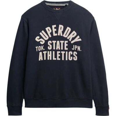 Superdry M2014090A Navy Sweatshirt - Athletic Essentials - Casual Superdry M2014090A Navy Sweatshirt - Athletic Essentials - Casual