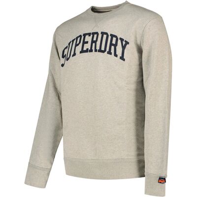 Superdry XXL Grijs Melange Sport Sweatshirt - Sweatshirt Superdry XXL Grijs Melange Sport Sweatshirt - Sweatshirt