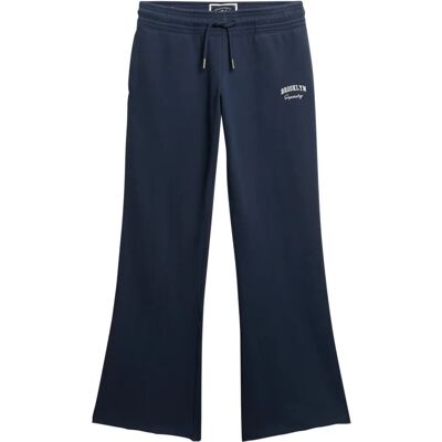 Superdry W7011171A Marineblaue ausgestellte Jogginghose - Joggers Superdry W7011171A Marineblaue ausgestellte Jogginghose - Joggers