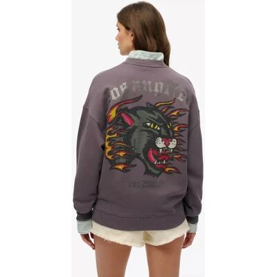 Moletom Oversized Old School Tattoo de Algodão Orgânico da Superdry - Casual Moletom Oversized Old School Tattoo de Algodão Orgânico da Superdry - Casual