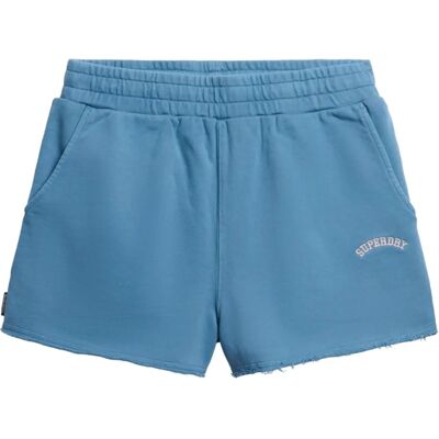 Superdry Pantaloncini donna con logo essenziale - Copen Blue Superdry Pantaloncini donna con logo essenziale - Copen Blue