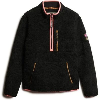 Superdry pile a mezza zip nero - Strato esterno Superdry pile a mezza zip nero - Strato esterno
