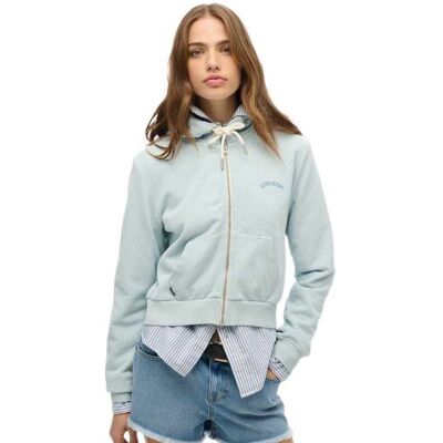 Superdry Essential Logo Cropped Zip Hoodie - Sweat à capuche Superdry Essential Logo Cropped Zip Hoodie - Sweat à capuche