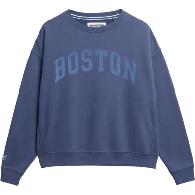 Superdry W2012443A Felpa Athletic Essentials Navy Superdry W2012443A Felpa Athletic Essentials Navy