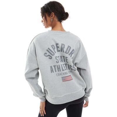 Superdry Athletic Essentials Tröja - Gråmelerad - Tröja Superdry Athletic Essentials Tröja - Gråmelerad - Tröja