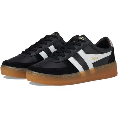 Gola Femmes Noir Blanc Craie Rose Gomme Grandslam Elite Coach - Femme - Noir - EU 37 UK 4 - Publicité Gola Femmes Noir Blanc Craie Rose Gomme Grandslam Elite Coach - Femme - Noir - EU 37 UK 4 - Publicité