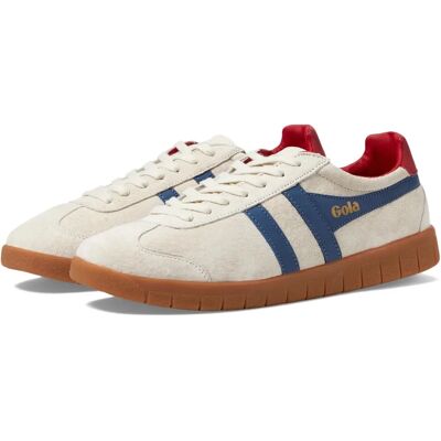 Gola Hurricane Heren Casual Sneakers - Off White Moonlight Red Gum - Het hele jaar door Gola Hurricane Heren Casual Sneakers - Off White Moonlight Red Gum - Het hele jaar door