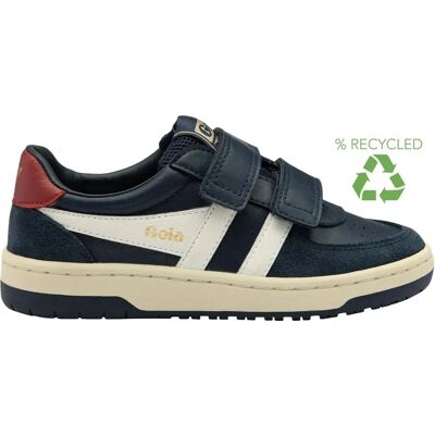 Chaussures Gola Hawk Strap pour garçons - Marine / Blanc cassé / Rouge profond - Publicité Chaussures Gola Hawk Strap pour garçons - Marine / Blanc cassé / Rouge profond - Publicité
