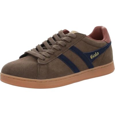 Gola Equipe II Suede Mörk Taupe/navy/rust - Sneakers Gola Equipe II Suede Mörk Taupe/navy/rust - Sneakers