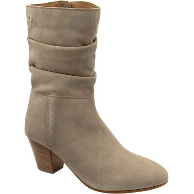 Ravel Gana Taupe Suede Boots - Calf - 6cm Heel - Women's Fashion Ravel Gana Taupe Suede Boots - Calf - 6cm Heel - Women's Fashion