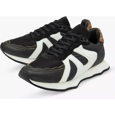Ravel Innes Leather Nylon Trainers - Black - Size 4 - Trainers Ravel Innes Leather Nylon Trainers - Black - Size 4 - Trainers