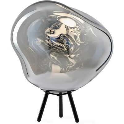 Tom Dixon Melt LED Boden- & Hängeleuchte - Akku, schwarz/silber Tom Dixon Melt LED Boden- & Hängeleuchte - Akku, schwarz/silber