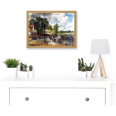 Artery8 - The Hay Wain - Light oak - A4 - Framed wall art Artery8 - The Hay Wain - Light oak - A4 - Framed wall art