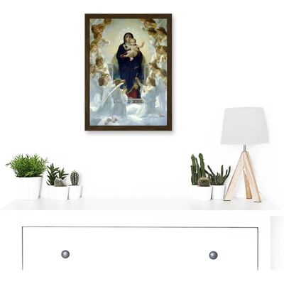 Artery8 - Virgin With Angels - A4 - Framed Wall Art Artery8 - Virgin With Angels - A4 - Framed Wall Art