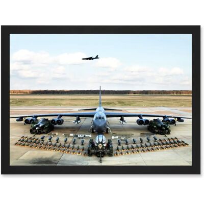 Artery8 - B52 Stratofortress Ammo Loadout - Black - A4 - Wall Art Artery8 - B52 Stratofortress Ammo Loadout - Black - A4 - Wall Art