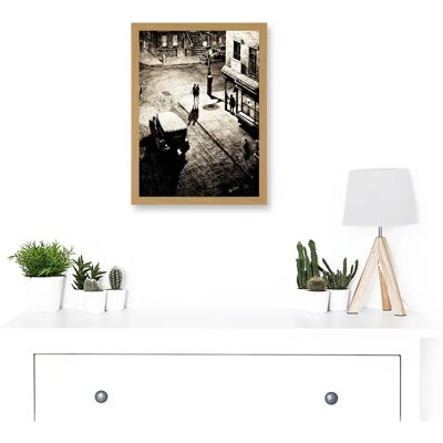 Artery8 - Illustration Relics Speakeasy Corner - Noir - A4 - Light Oak - Art print Artery8 - Illustration Relics Speakeasy Corner - Noir - A4 - Light Oak - Art print