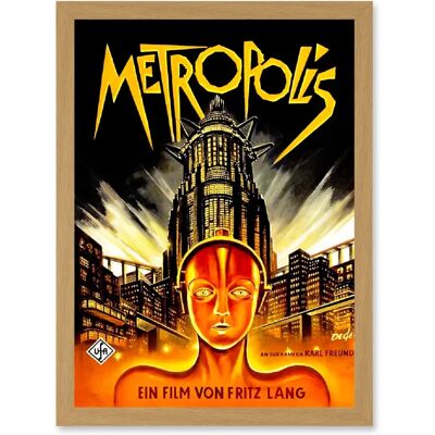 Artery8 - Metropolis 1927 - A4 - Wall Art Print Artery8 - Metropolis 1927 - A4 - Wall Art Print