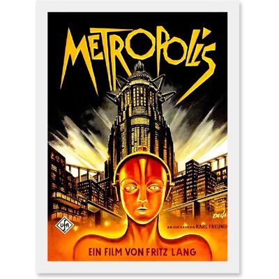 Artery8 - Metropolis 1927 - A4 - Framed - Wall Art Print Artery8 - Metropolis 1927 - A4 - Framed - Wall Art Print