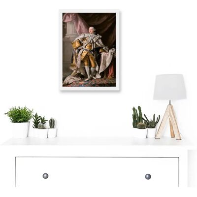 Artery8 - Ramsay King George III England Hanover - A4 - Framed - Wall Art Print Artery8 - Ramsay King George III England Hanover - A4 - Framed - Wall Art Print