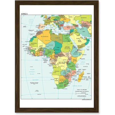 Artery8 - Political Map 2012 Africa - A4 - Framed - Wall Art Print Artery8 - Political Map 2012 Africa - A4 - Framed - Wall Art Print