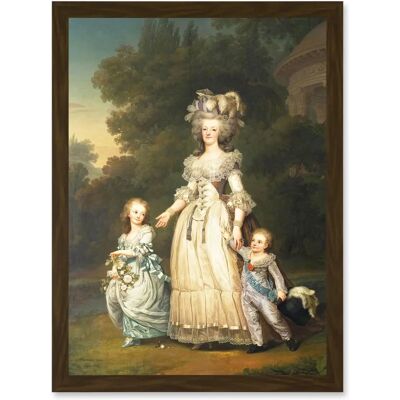 Artery8 - Marie Antoinette Portrait - Framed - Wall Art Artery8 - Marie Antoinette Portrait - Framed - Wall Art