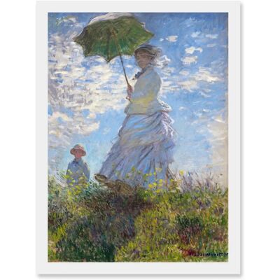 Artery8 - Claude Monet Woman With Parasol - A4 - Art Print Artery8 - Claude Monet Woman With Parasol - A4 - Art Print