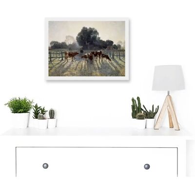 Artery8 - Elioth Gruner - Spring Frost - Cows - Painting Artery8 - Elioth Gruner - Spring Frost - Cows - Painting